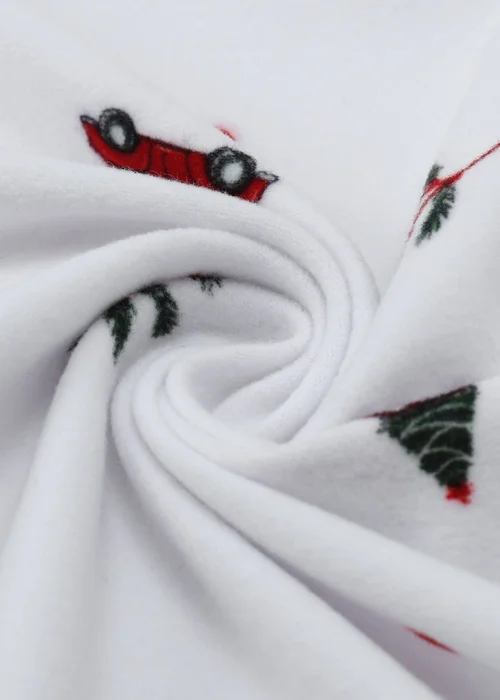My Christmas Pyjamas White Driving Home For Christmas Baby's One-Piece Matching Pyjama Sleepsuit (0m-18m) - 0-3 months Image 5