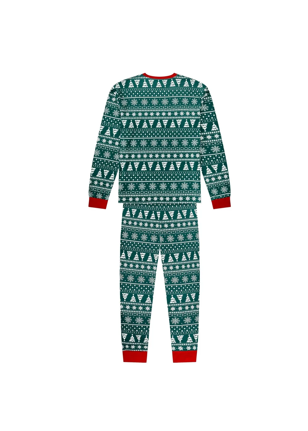My Christmas Pyjamas Green Yuletide Two-Piece Long Matching Pyjama Set - XXL Image 3