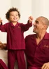 My Christmas Pyjamas Rich Burgundy Midnight Jewel Children's Two-Piece Long Matching Pyjama Set (18m-14yrs) - Age 5-6 Years Image 1