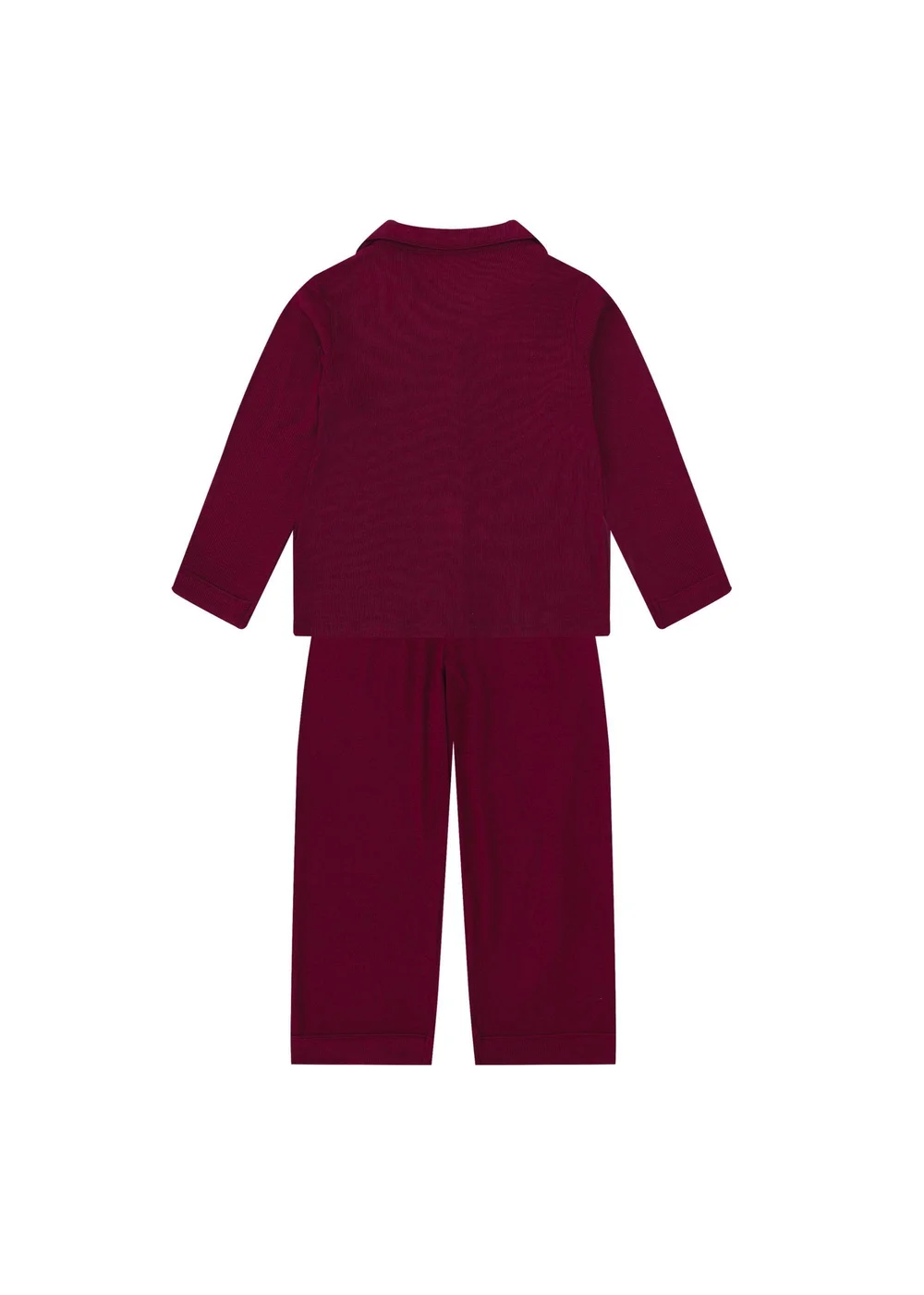 My Christmas Pyjamas Rich Burgundy Midnight Jewel Children's Two-Piece Long Matching Pyjama Set (18m-14yrs) - 18 - 24 Months Image 3