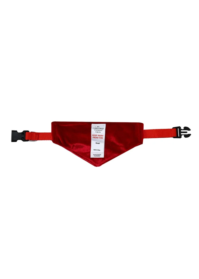 My Christmas Pyjamas Red Velvet Rouge Pet Matching Bandana