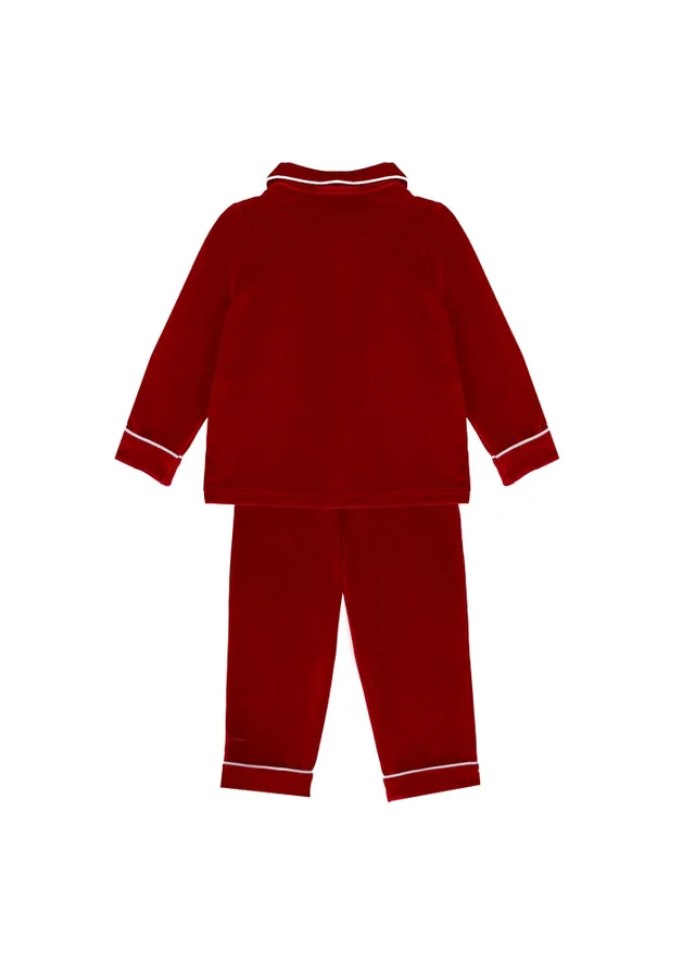 My Christmas Pyjamas Red Velvet Rouge Boy's Long Two-Piece Matching Pyjama Set (0m-12yrs)