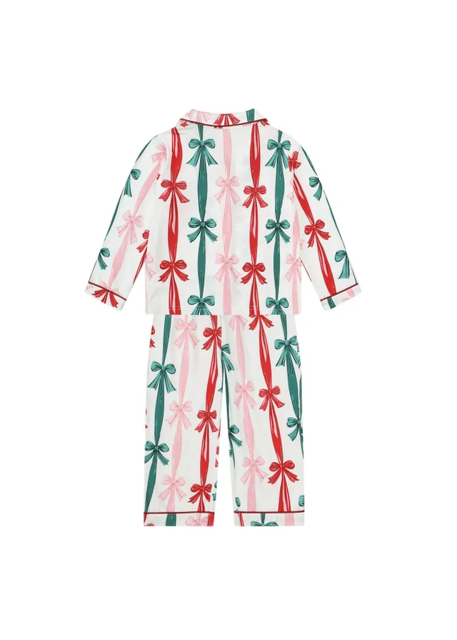 My Christmas Pyjamas White Sugar Plum Children's Two-Piece Long Matching Pyjama Set (18m-14yrs)