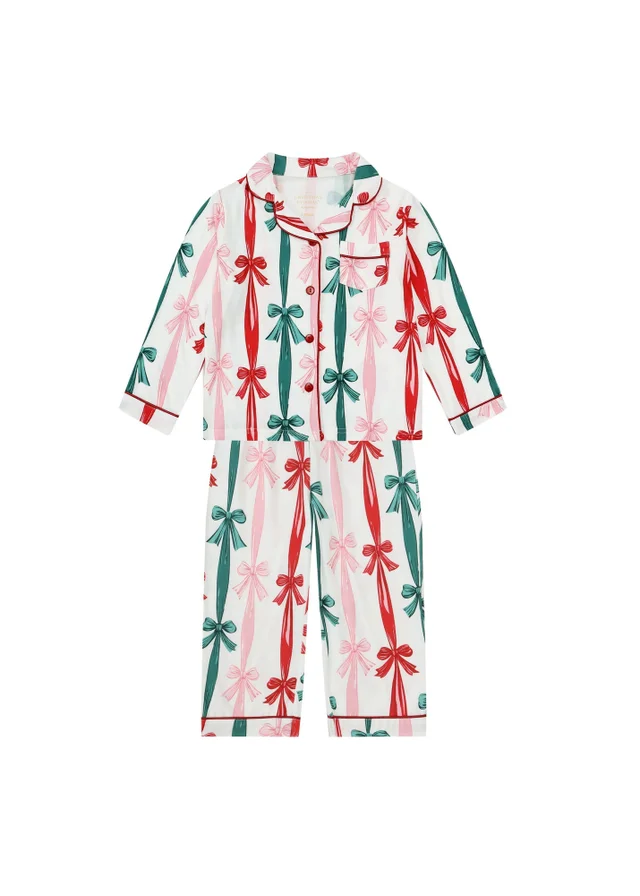 My Christmas Pyjamas White Sugar Plum Children's Two-Piece Long Matching Pyjama Set (18m-14yrs)