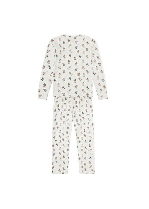 My Christmas Pyjamas Cream Santa Paws Women's Two-Piece Long Matching Pyjama Set - 20-22 Image 2