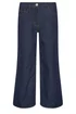PixieGirl Petite Indigo Blue Stretch Wide Leg Jeans - Size 14, Leg 27 Image 5