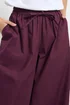 PixieGirl Petite Plum Purple Poplin Balloon Trousers - Size 10, Leg 27 Image 4