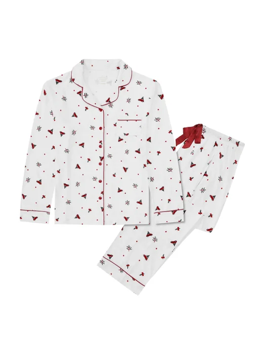 My Christmas Pyjamas White Driving Home For Christmas Women's Two-Piece Long Matching Pyjama Set - 20-22 Image 1