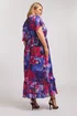 Yours London Curve Purple Floral Print Maxi Smock Dress - 22 Image 3