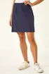 Roman Navy Petite Ponte Stretch Pencil Skirt - 12 Image 1