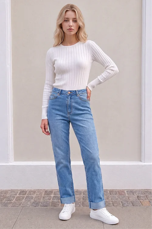 Roman Denim Petite Turn Up Pocket Jeans - 14 Image 2