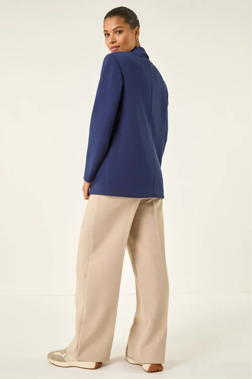 Roman Navy Premium Stretch Ponte Blazer - Size 20 Image 3