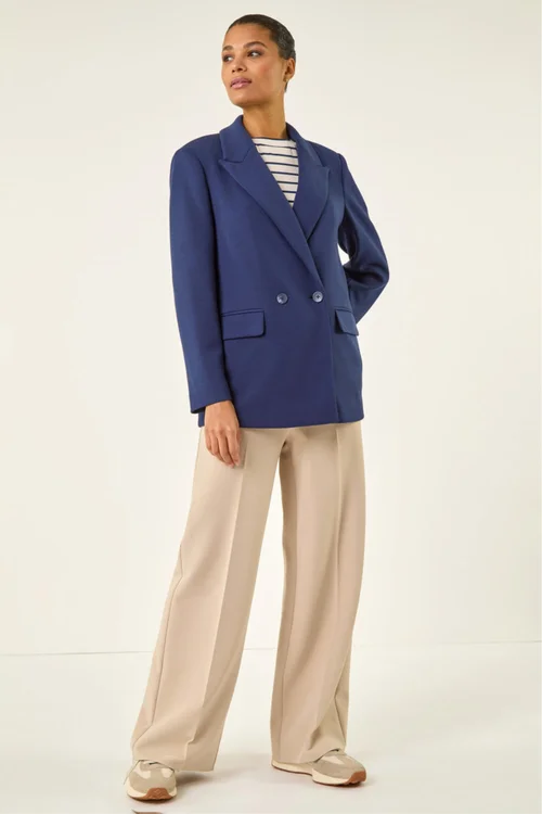 Roman Navy Premium Stretch Ponte Blazer - Size 20 Image 2