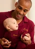 Pyjamily Rich Burgundy Midnight Jewel Baby's One-Piece Matching Pyjama Sleepsuit (0m-18m) - 6-9 months Image 4