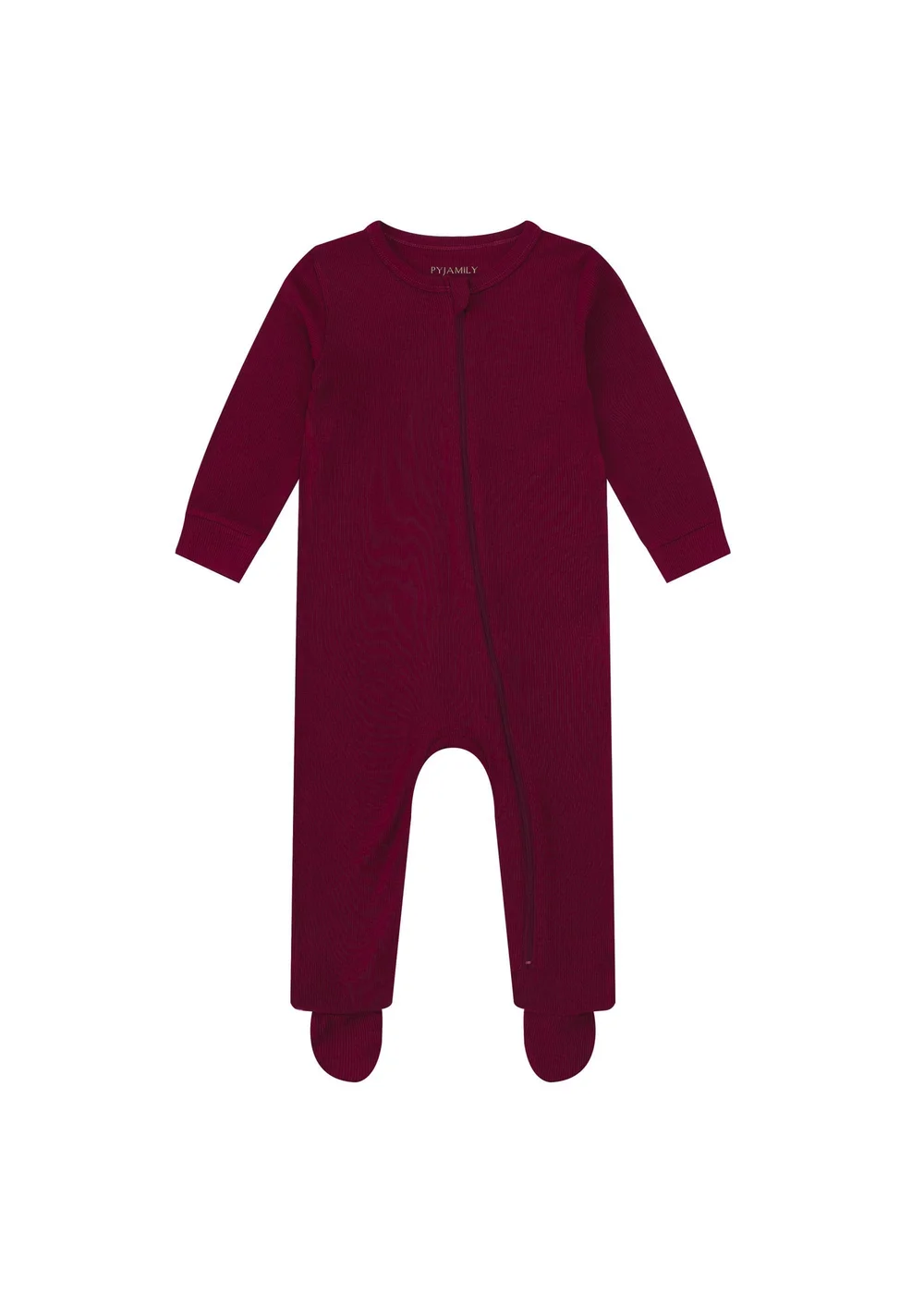 Pyjamily Rich Burgundy Midnight Jewel Baby's One-Piece Matching Pyjama Sleepsuit (0m-18m) - 9-12 months Image 1