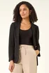Roman Black Textured Pocket Stretch Jacket - 14 Image 2