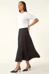 Roman Black Petite Ponte Stretch Midi Skirt - 12 Image 1