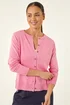 Roman Light Pink Petite Buttoned Cardigan - 12 Image 4