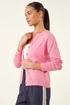 Roman Light Pink Petite Buttoned Cardigan - 12 Image 1