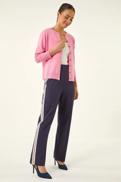 Roman Light Pink Petite Buttoned Cardigan - 12 Image 2