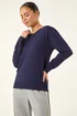 Roman Navy Petite Classic Crew Neck Jumper - Size 18 Image 4