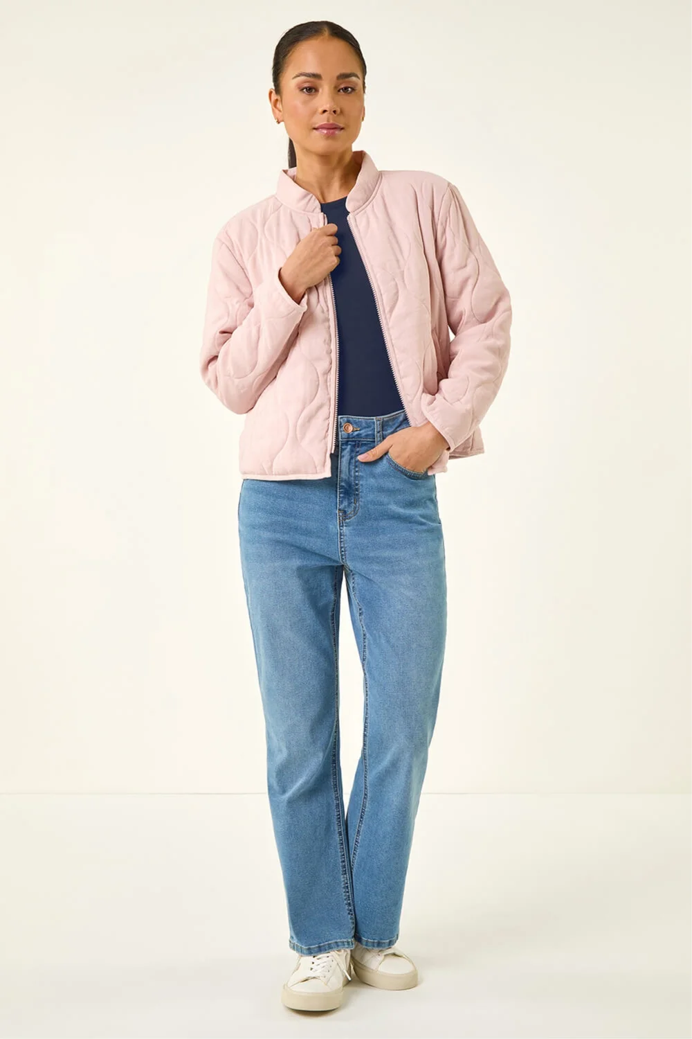 Roman Light Pink Petite Quilted Puffer Jacket - 14 Image 2