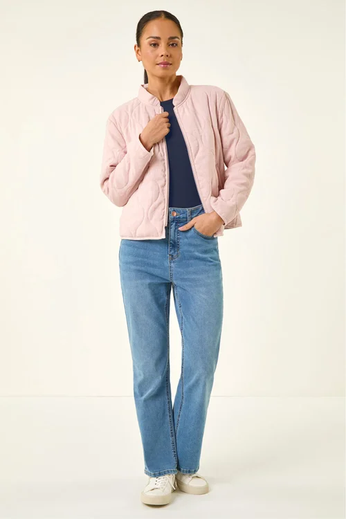 Roman Light Pink Petite Quilted Puffer Jacket - 14 Image 2