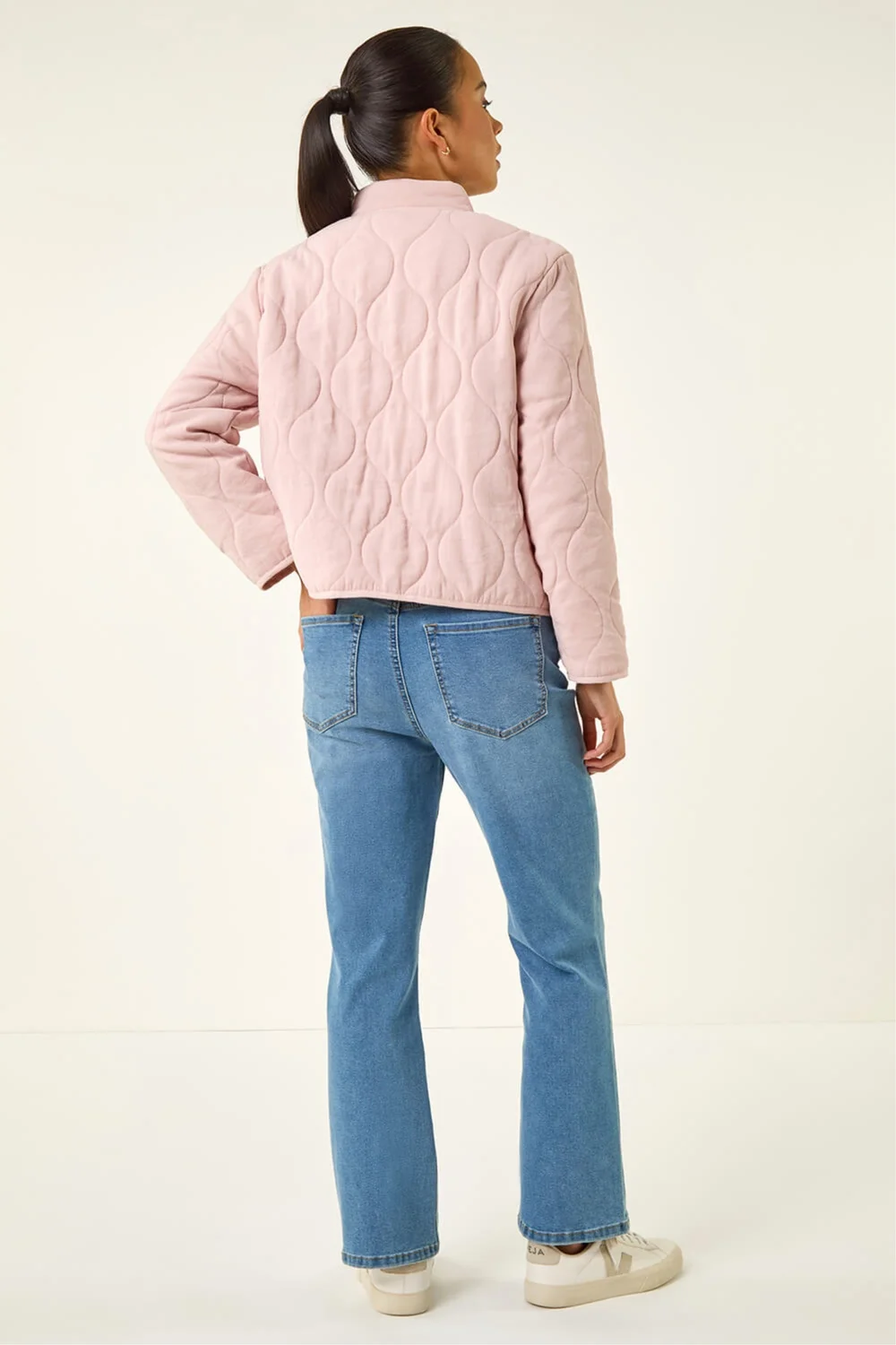 Roman Light Pink Petite Quilted Puffer Jacket - 14 Image 3