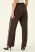 Roman Chocolate Petite Side Stripe Trouser - Size 14 Image 3