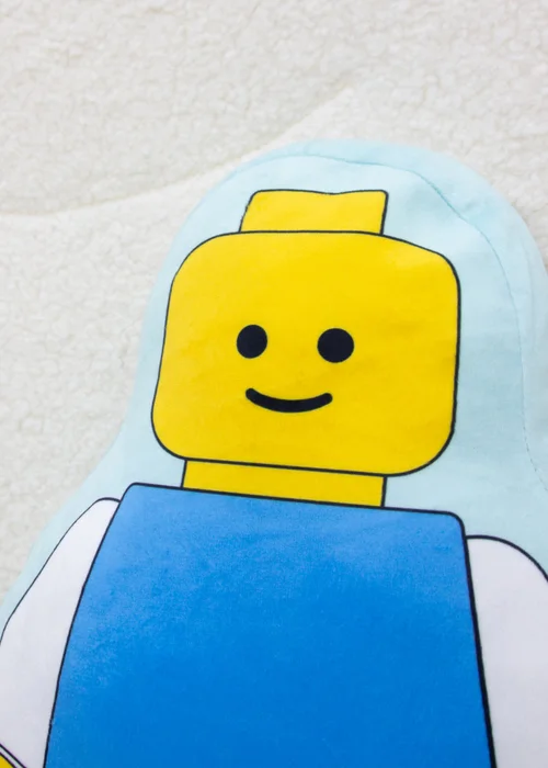Lego Colourblock Multicolour Shaped Cushion - One Size Image 4