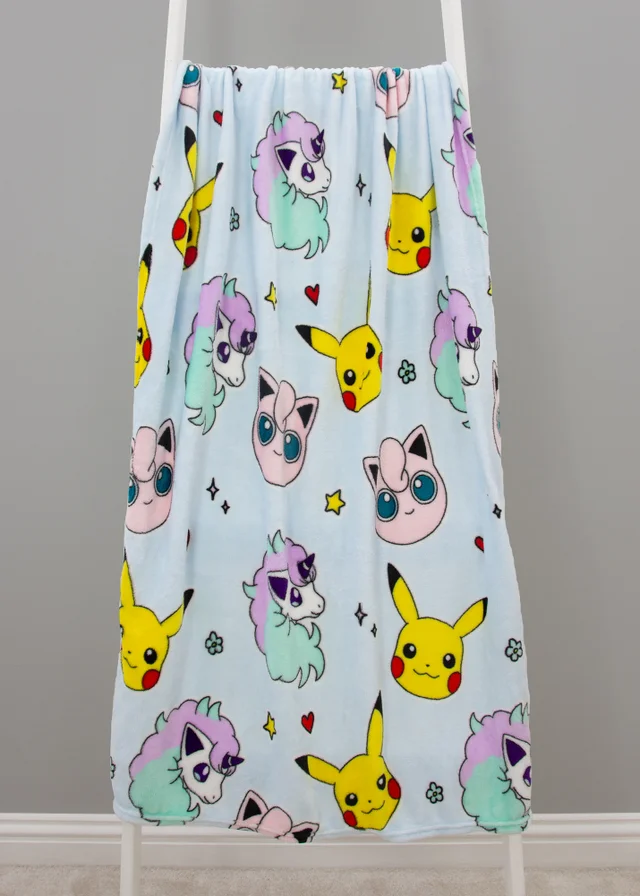 Pokemon Blue Spirit Fleece Blanket