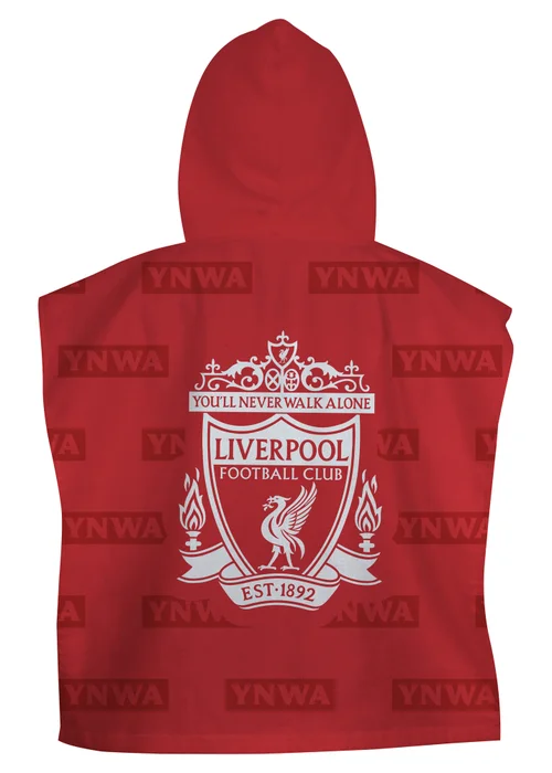Liverpool FC Red Boots Towel Poncho - Medium Image 2