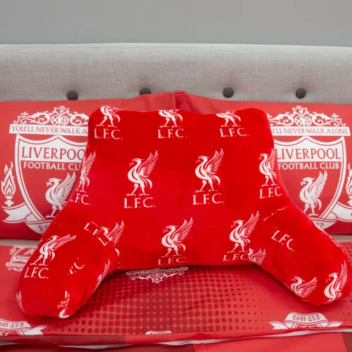 Liverpool FC Target Cuddle Cushion Red - One Size Image 1