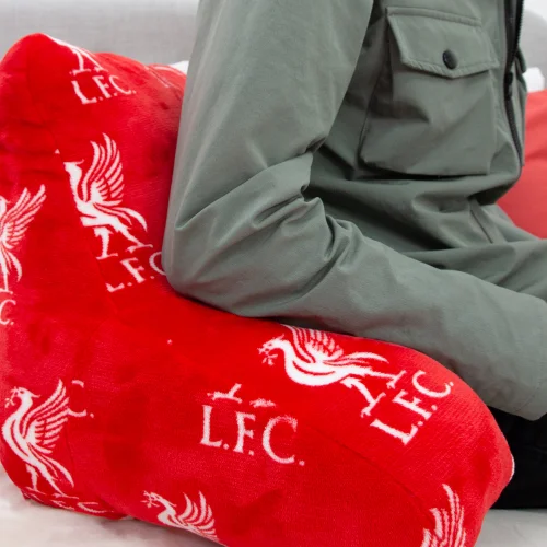 Liverpool FC Target Cuddle Cushion Red - One Size Image 4