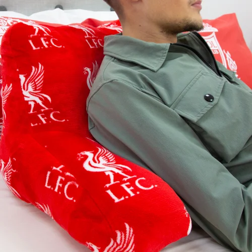 Liverpool FC Target Cuddle Cushion Red - One Size Image 3
