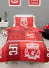 Liverpool FC Red Crunch Duvet Cover - Single Image 1