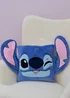 Lilo & Stitch Blue Chill Shaped Cushion - One Size Image 3