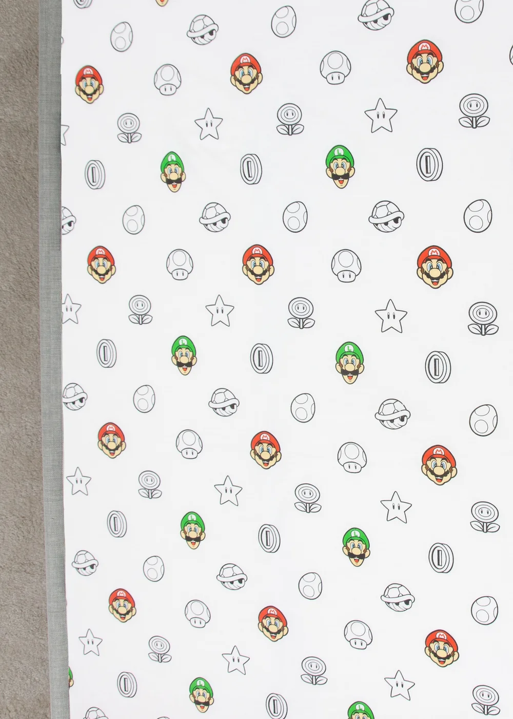 Super Mario White Fitted Sheet - Double Image 4