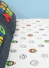 Nintendo Pair White Fitted Sheet - Double Image 2
