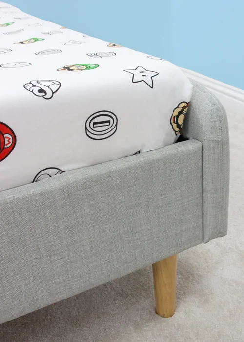 Nintendo Pair White Fitted Sheet - Double Image 3