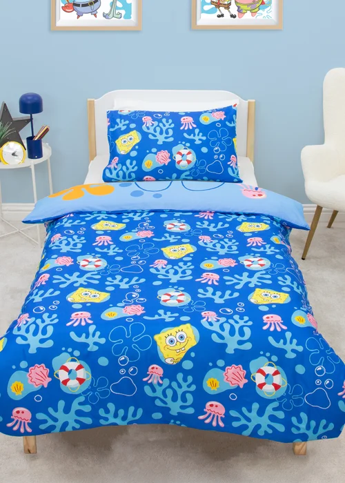 Spongebob Multicolour Squared Duvet Cover - Single Image 2