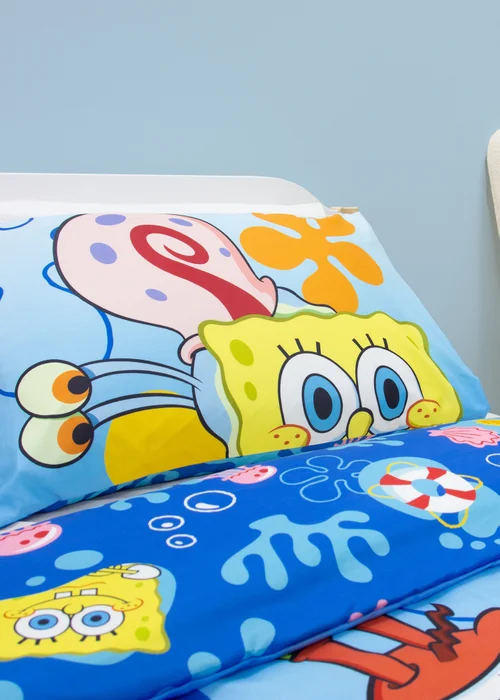 Spongebob Multicolour Squared Duvet Cover - Single Image 3