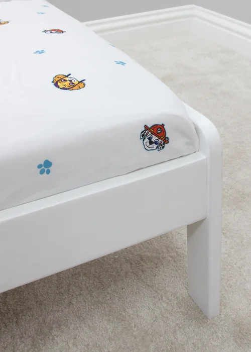 Paw Patrol White Missions Fitted Sheet - Junior Image 3