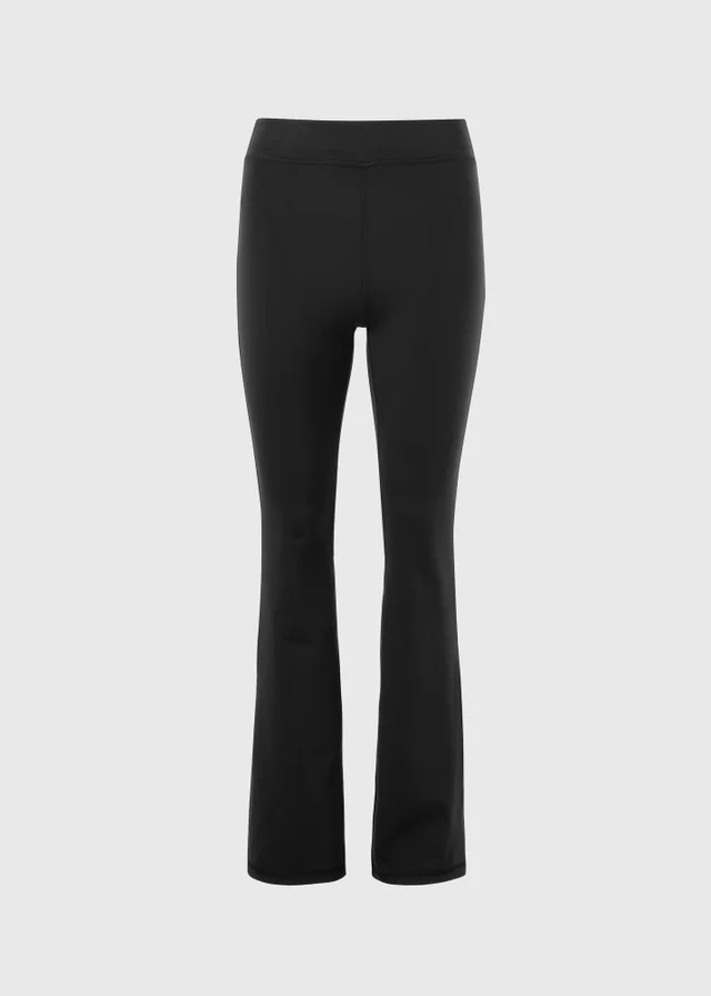 Souluxe Black Slim Flare Gym Leggings