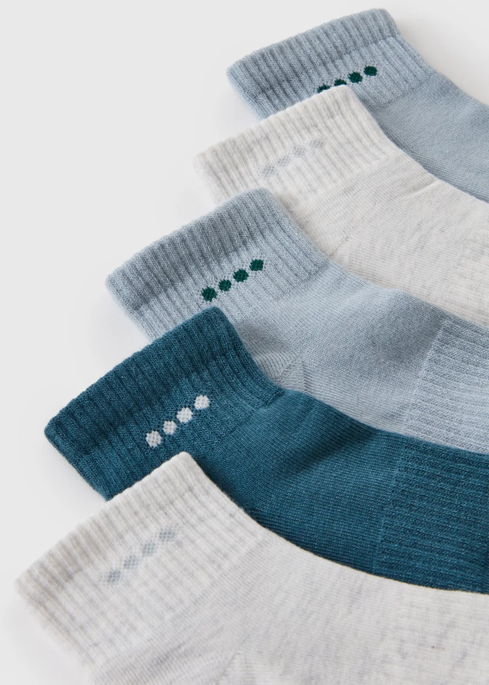 Souluxe 5 Pack Grey/Blue Socks - 2 TO 5 Image 2