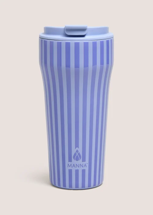 Lilac Stripe Coffee Tumbler Image 1
