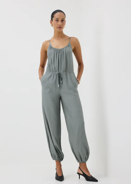 Light Blue Woven Cami Jumpsuit - 12 Image 1