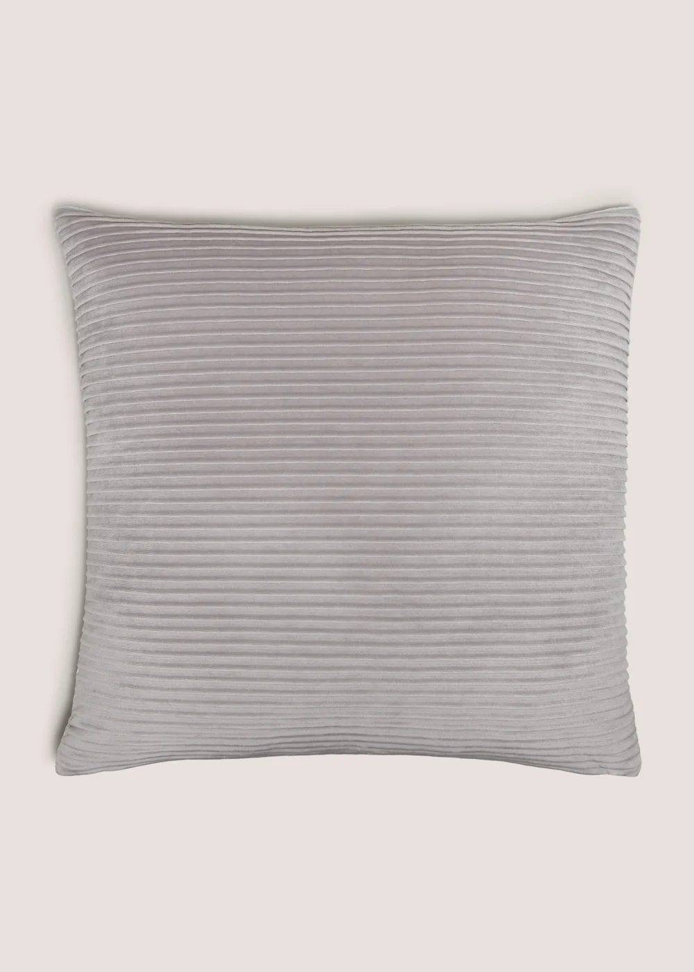 Grey Horizontal Pleat Cushion Image 1