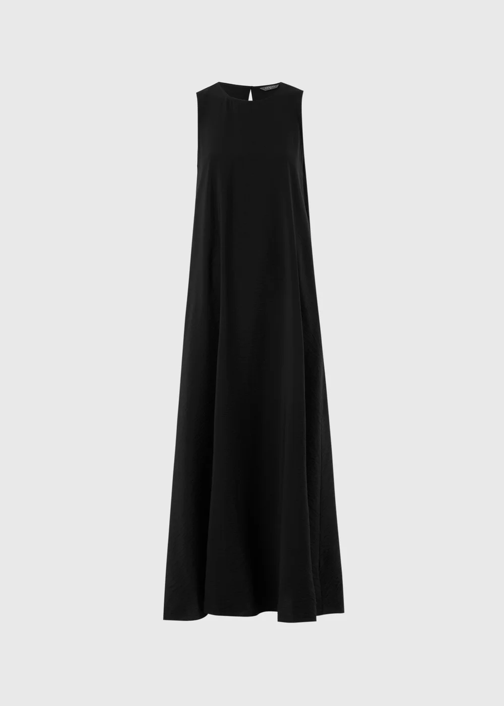 Black Trapeze Maxi Dress - 12 Image 4