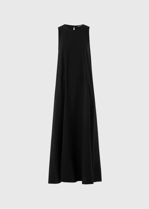 Black Trapeze Maxi Dress - 12 Image 4